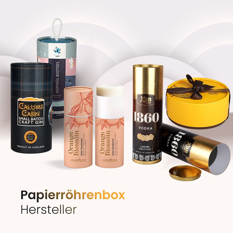 2er Set Aufbewahrungsröhren Für Schriftrollen & Poster - 36cm Braune Kraftpapier-Röhren