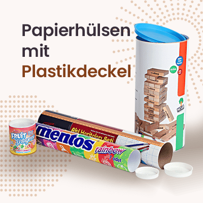 Artaş Papierhülsen mit Plastikdeckel