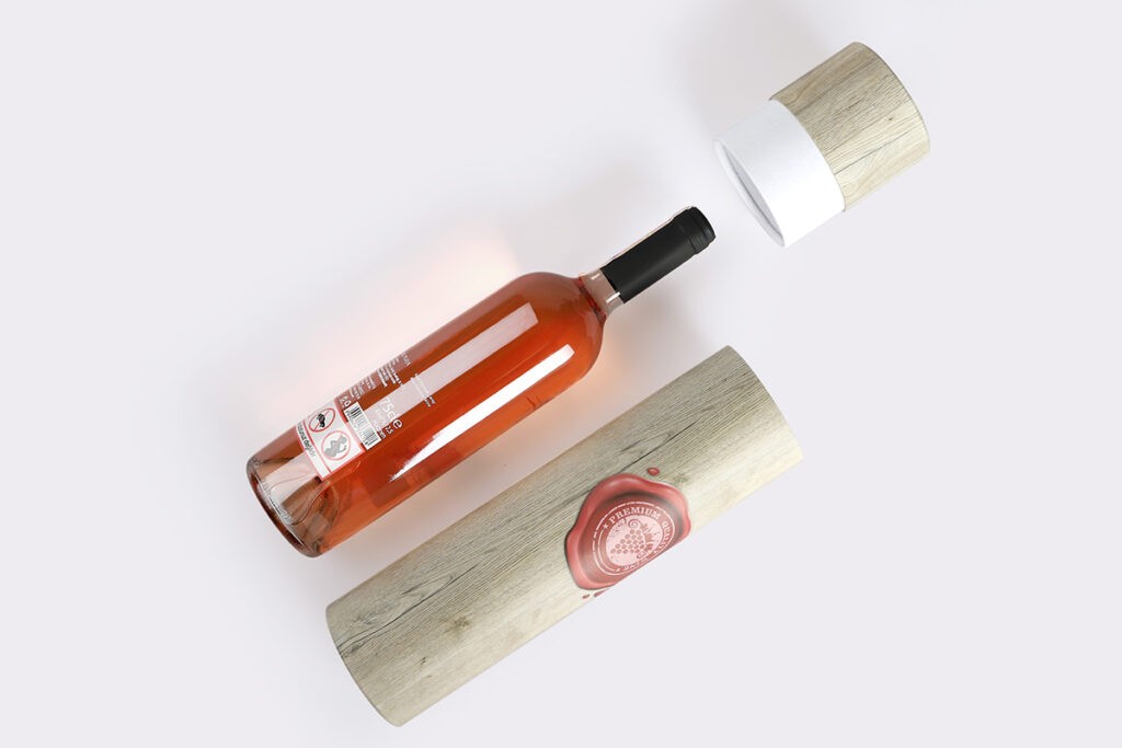 Cylinder Box Glass Bottle