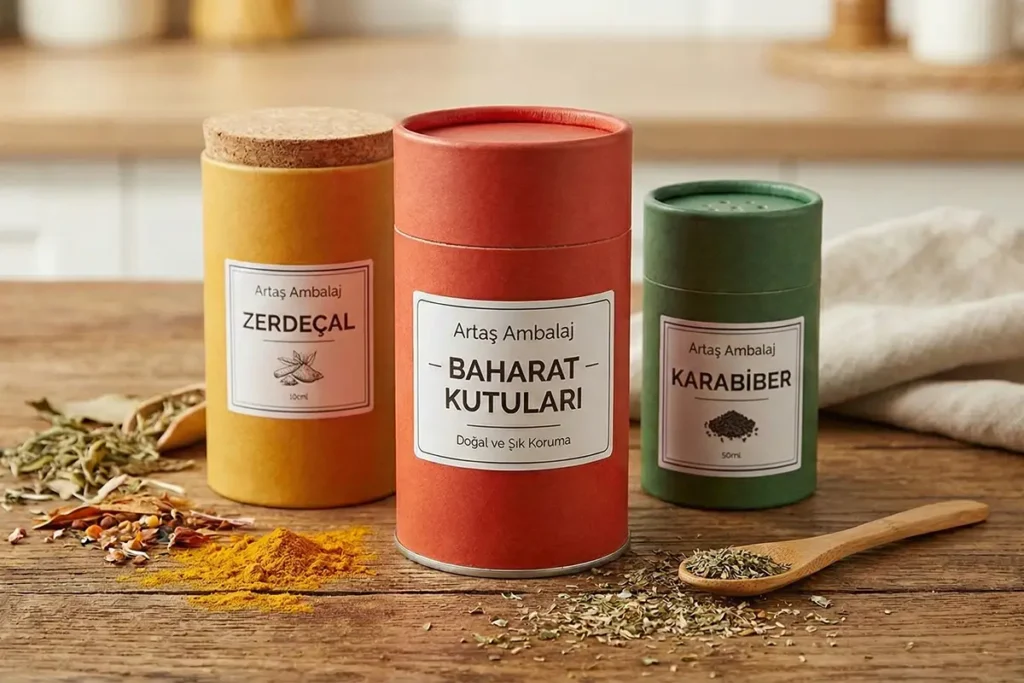 karton baharat kutusu