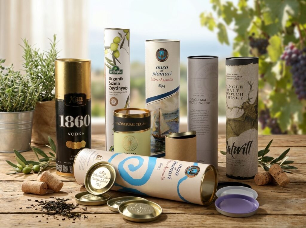 Silindir Karton Kutular