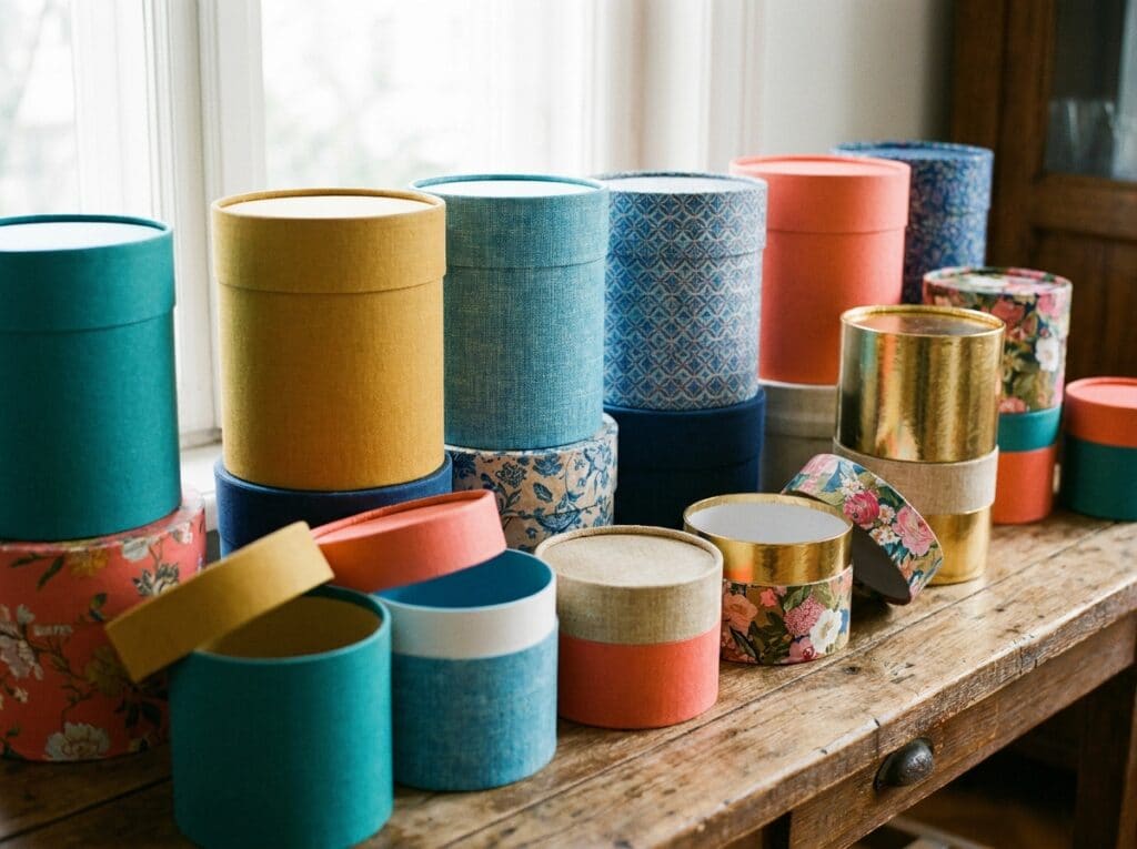 cylinder gift boxes